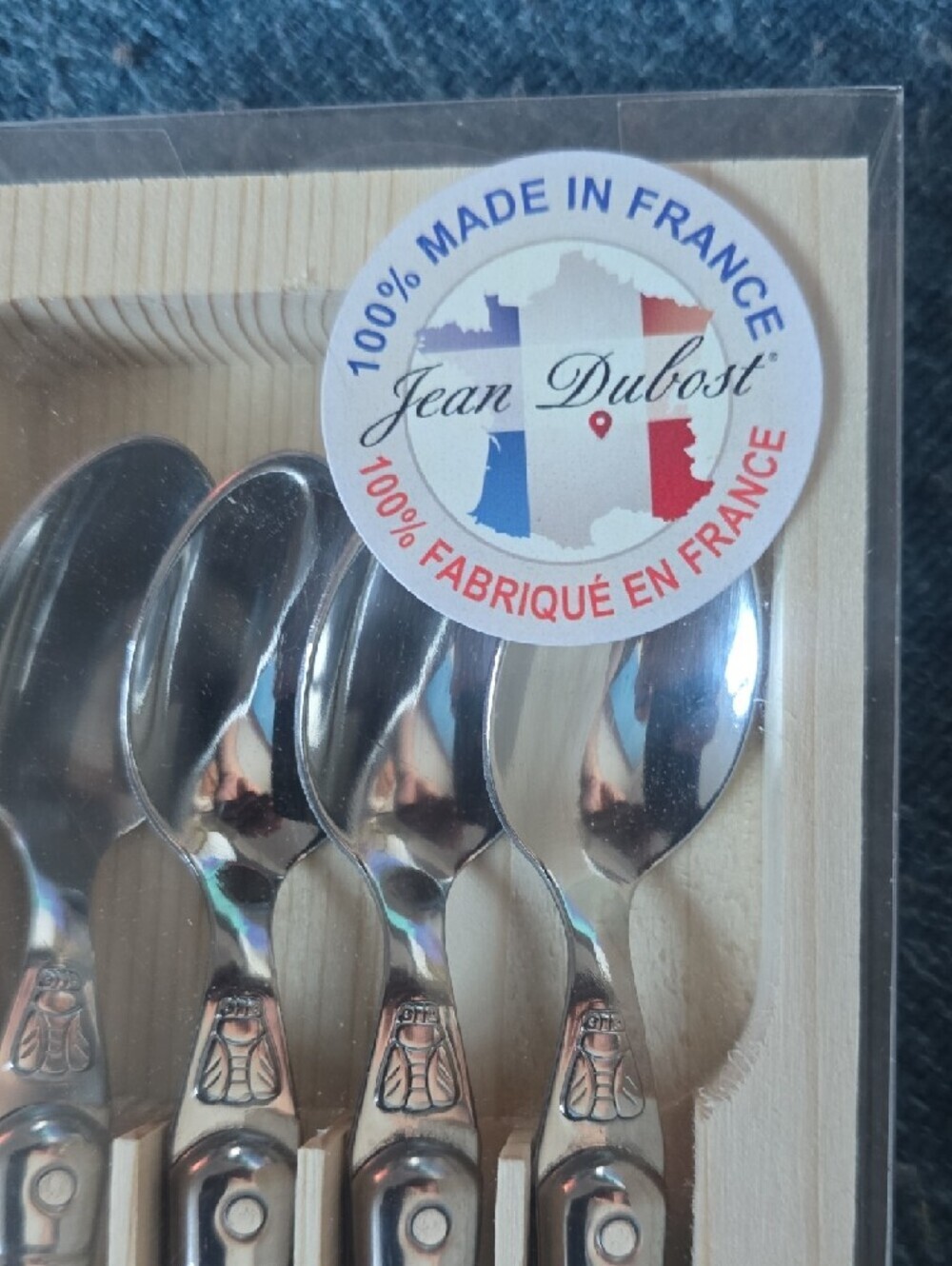 Williams Sonoma Jean Dubost Laguiole Condiment Spoons, Ivory, Set of 4 - Picture 5 of 9